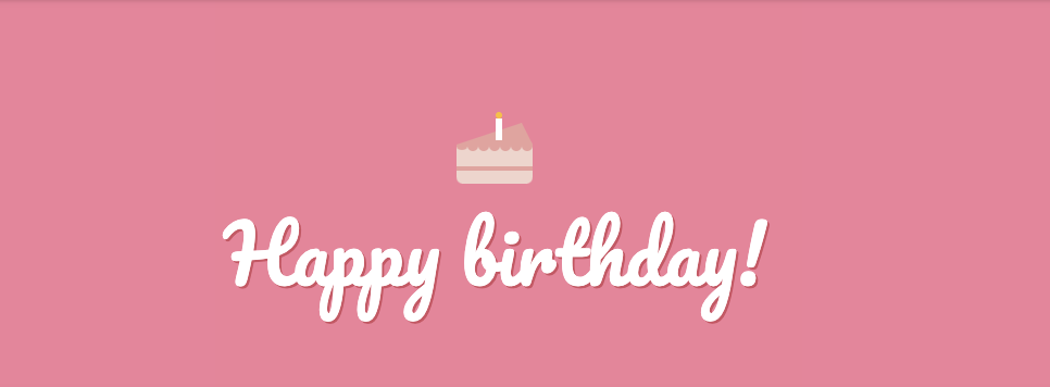 Happy Birthday Cake CSS